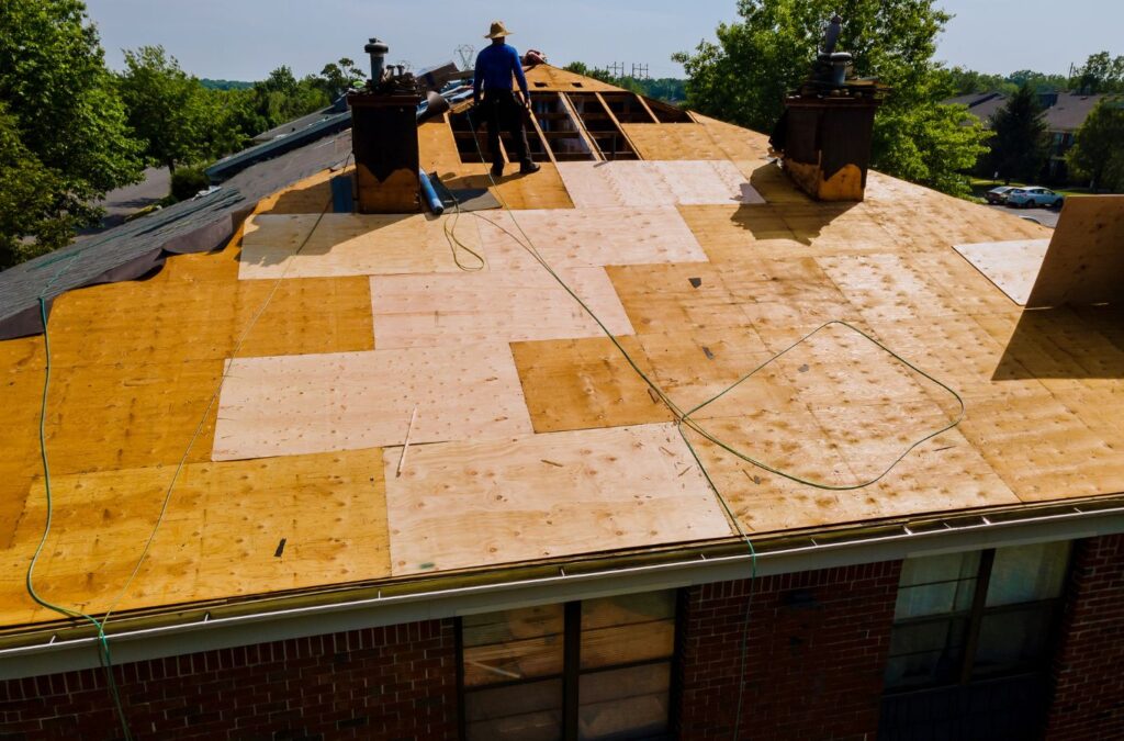 Strive Roofing & Construction team member installing roof in Spring, TX ensuring protection with trusted local expertise